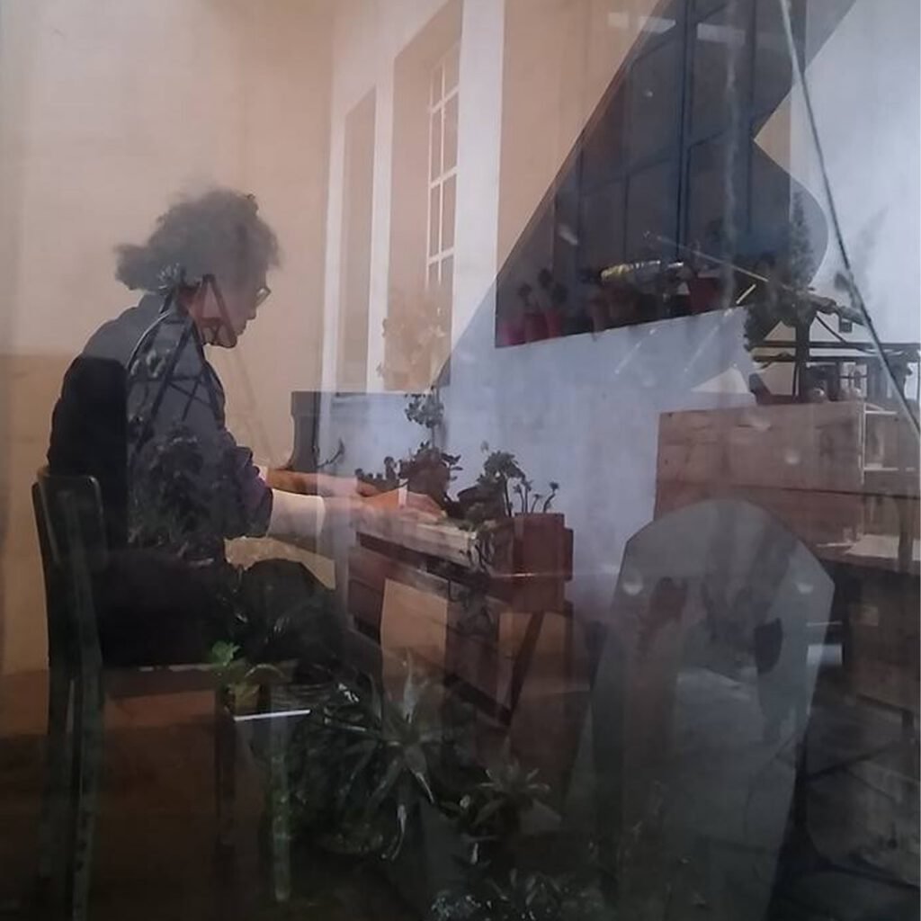 Viajando entre sons, Gustavo Tamponi ao piano